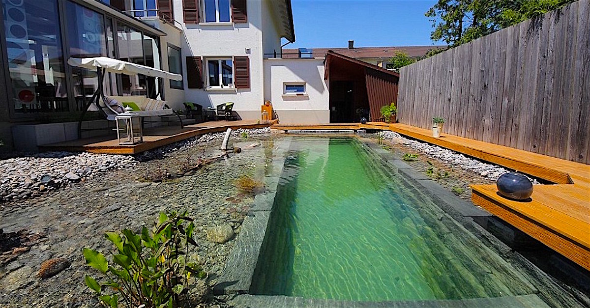 OrdinaryLooking Pool Overflows To A Stunning, AllNatural Pond