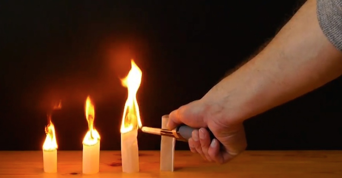 He Lights These Tea Bags On Fire. Seconds Later — MAGIC!