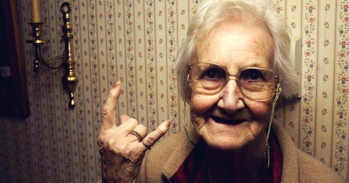 funny old lady pictures