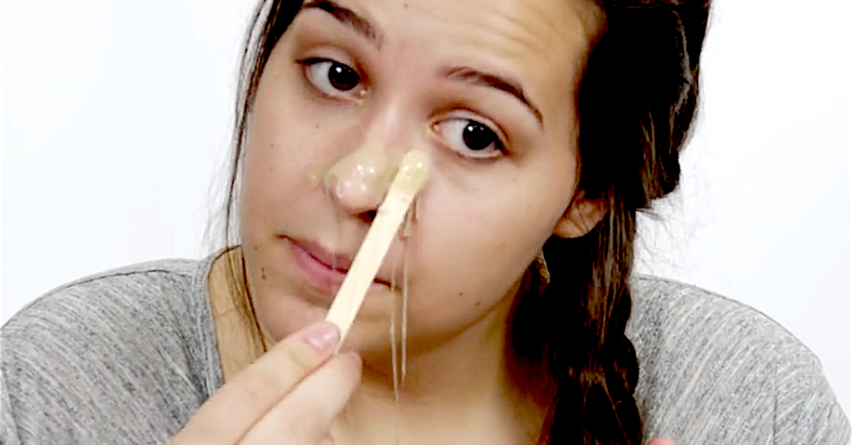 She Smears Melted Gelatin All Over Her Nose. The Results Are INCREDIBLE
