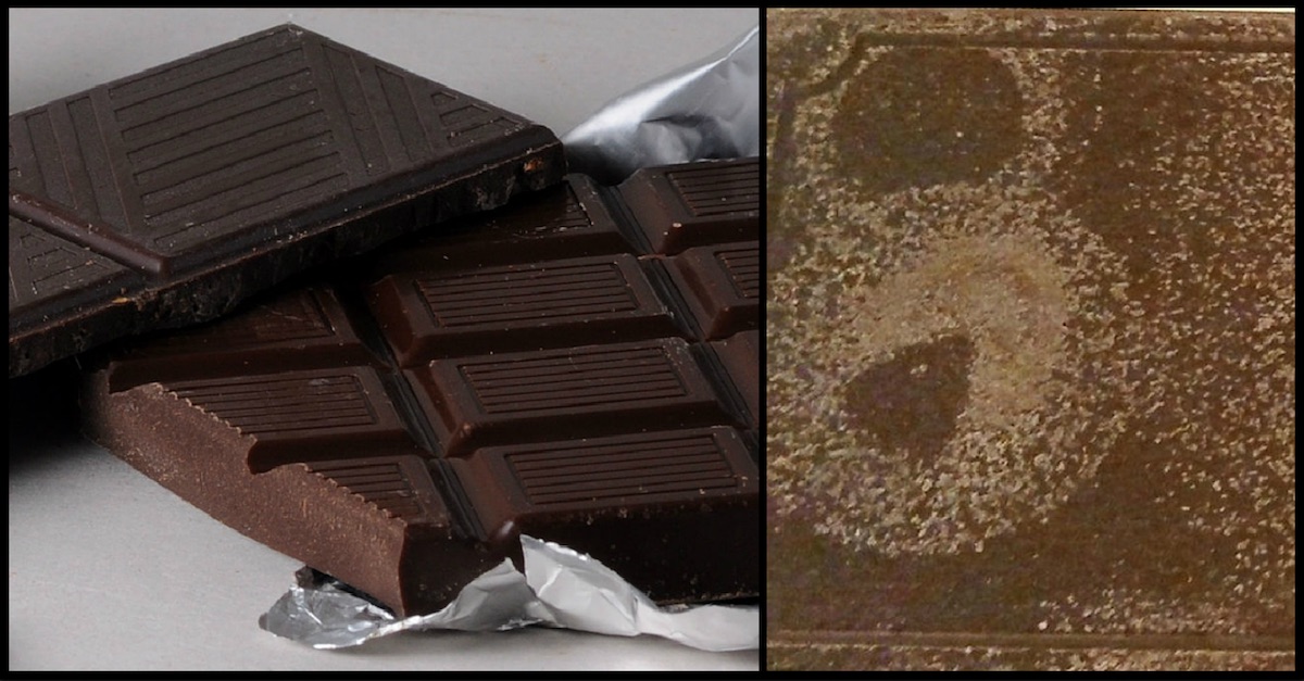 Here's What That White Powder On Chocolate Bars Is