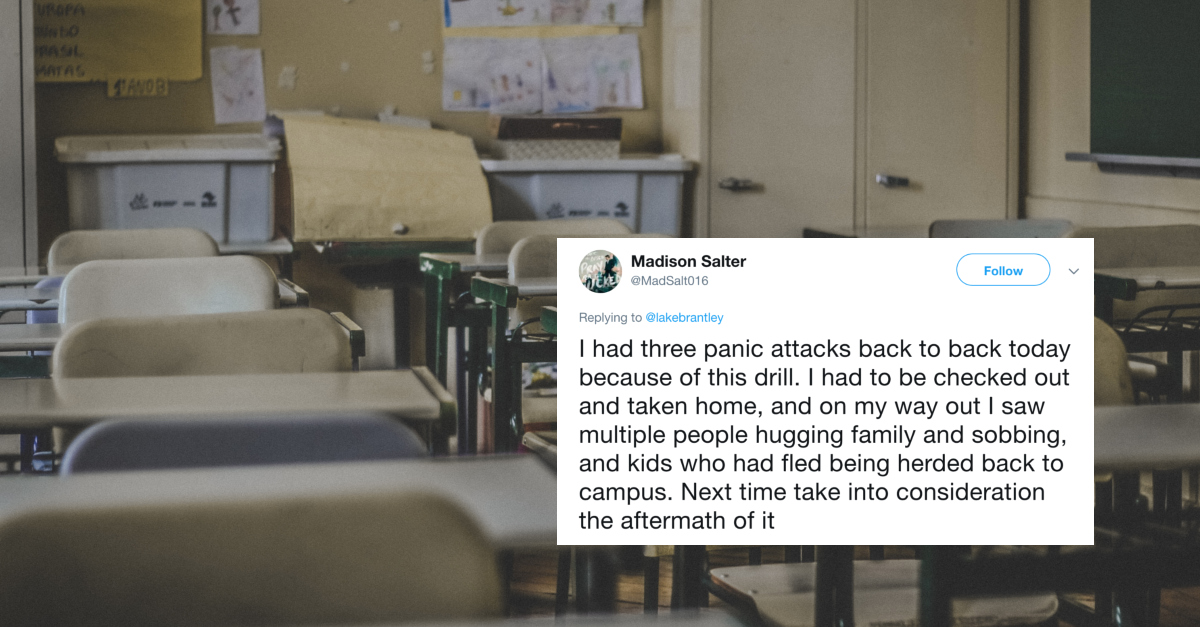 Students And Staff Traumatized By Active Shooter Drill Gone Wrong