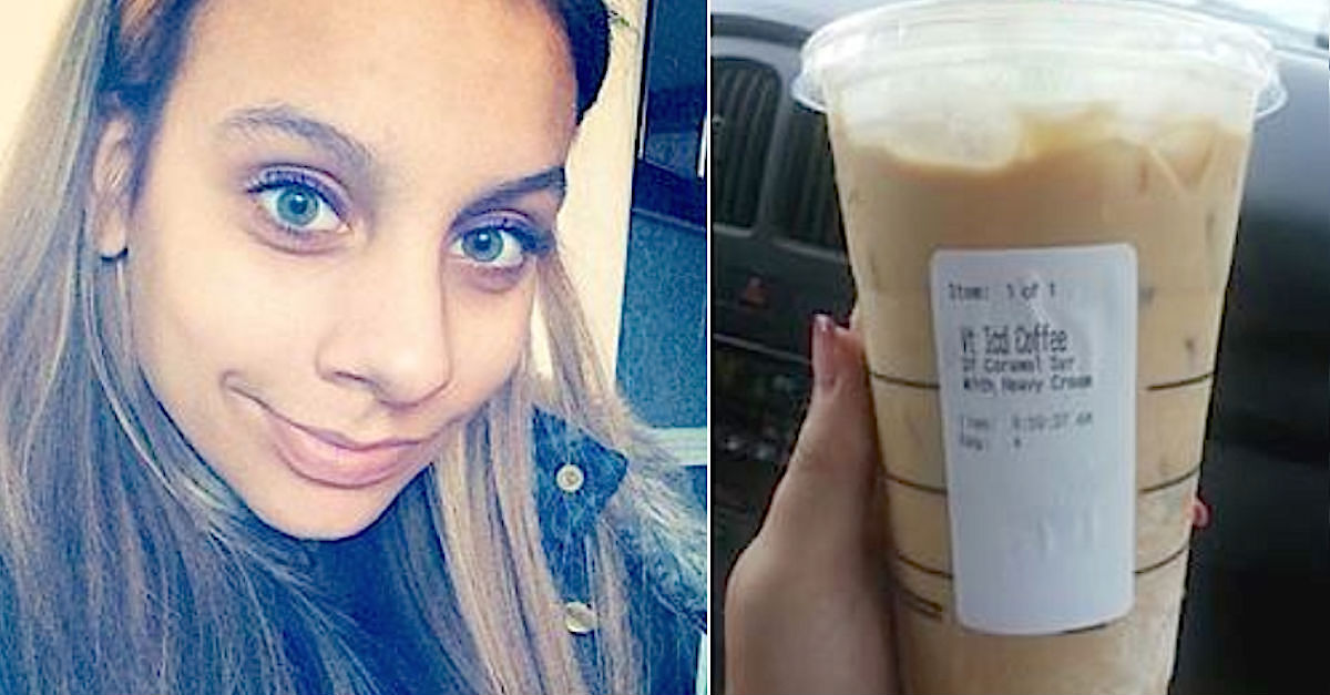 The viral Starbucks cup note that saved this teen's life