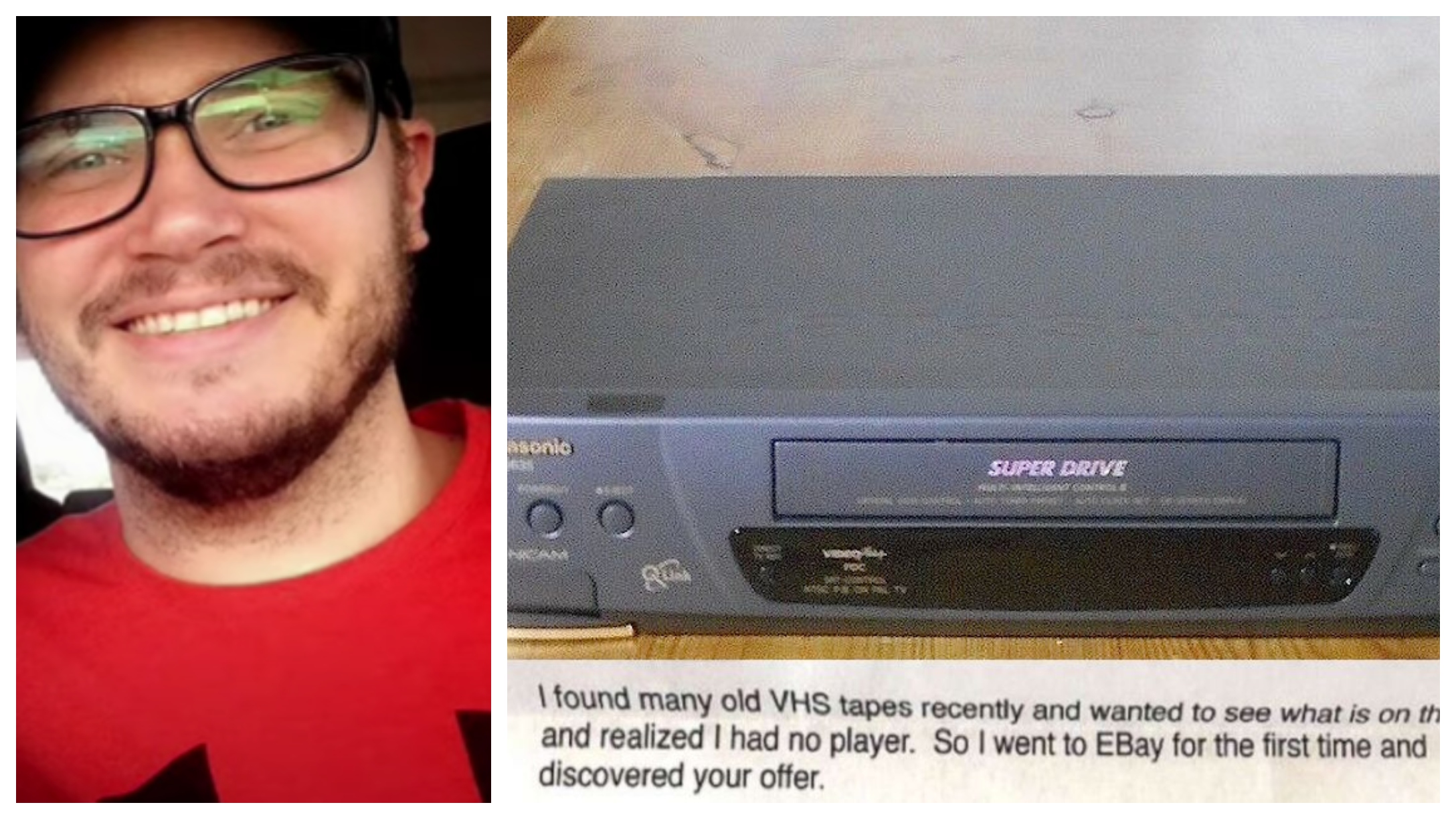 Man Sells VCR On Ebay, Gets Touching Letter From The Buyer