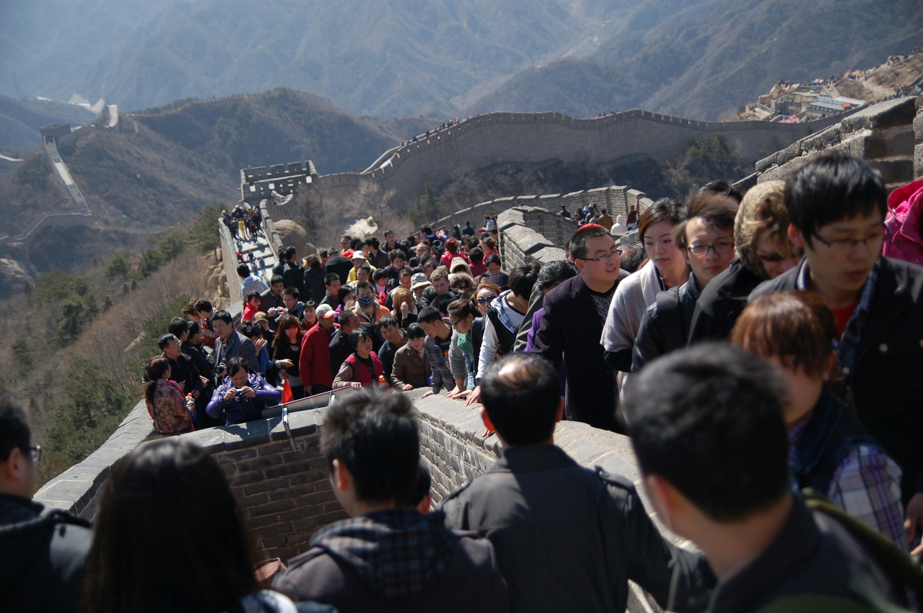 Suffocating Crowd on The Great Wall