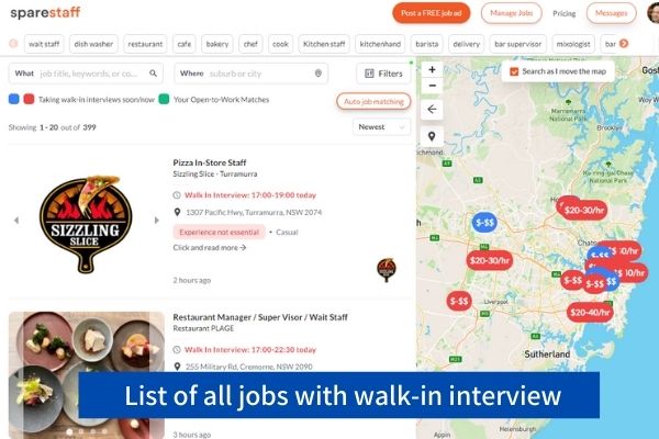 jobs with walk-in interview