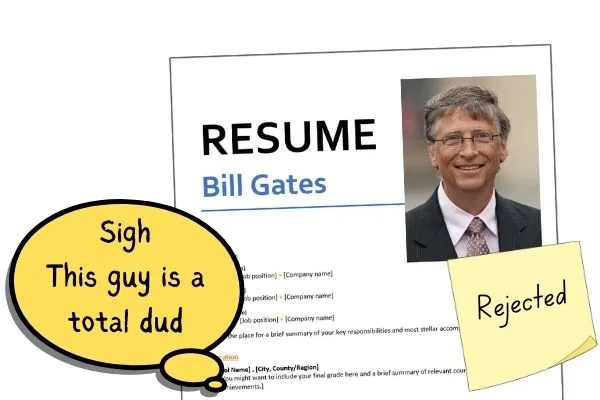 Rejected resume