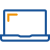 Icon Computer blau orange