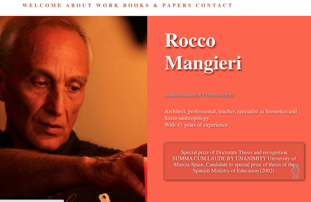 Sitio Web de Escritor - Rocco Mangieri