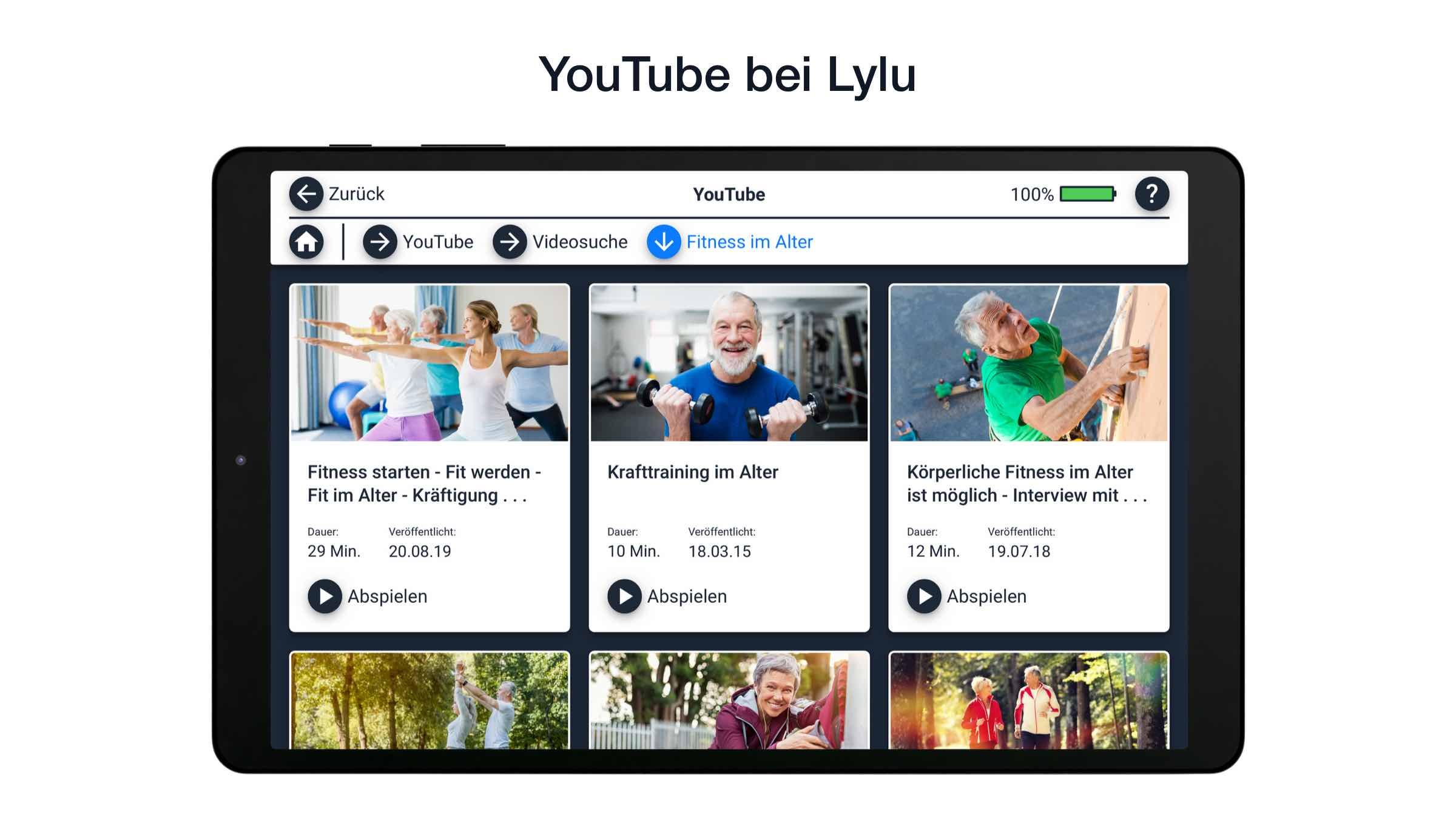 Lylu Senioren Launcher YouTube