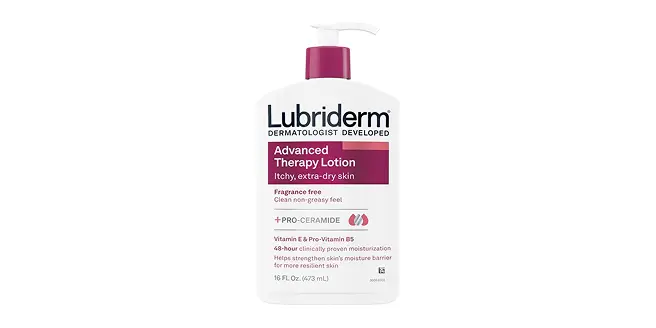 Front Pack shot of Lubriderm® Advanced Therapy Lotion Fragrance-Free 16 oz