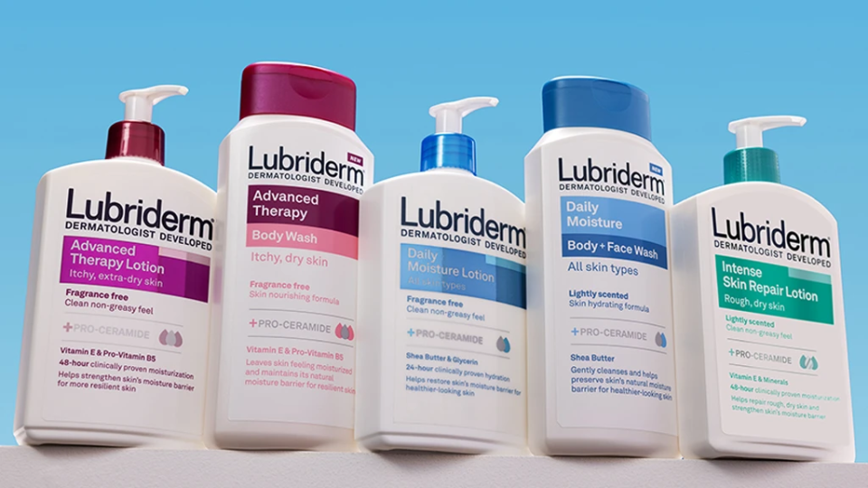 Three lubriderm products