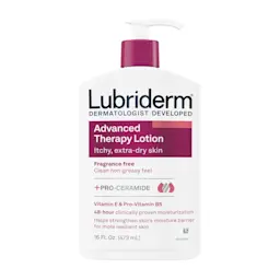 Front Pack shot of Lubriderm® Advanced Therapy Lotion Fragrance-Free 16 oz