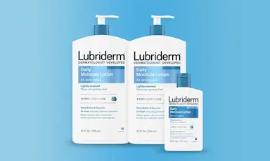 The Lubriderm® bundle packs! Image featuring Daily Moisture pack