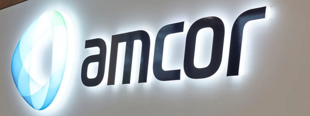 Amcor Logo in lights