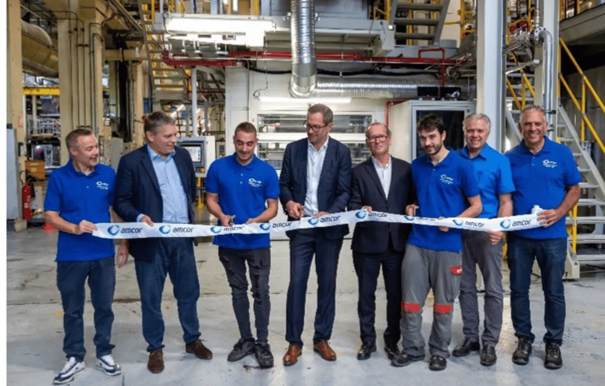 Amcor facility ribbon cutting ceremony