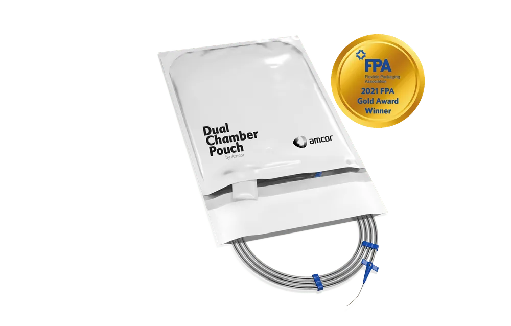 Medical device packaging - Dual Chamber Pouch
