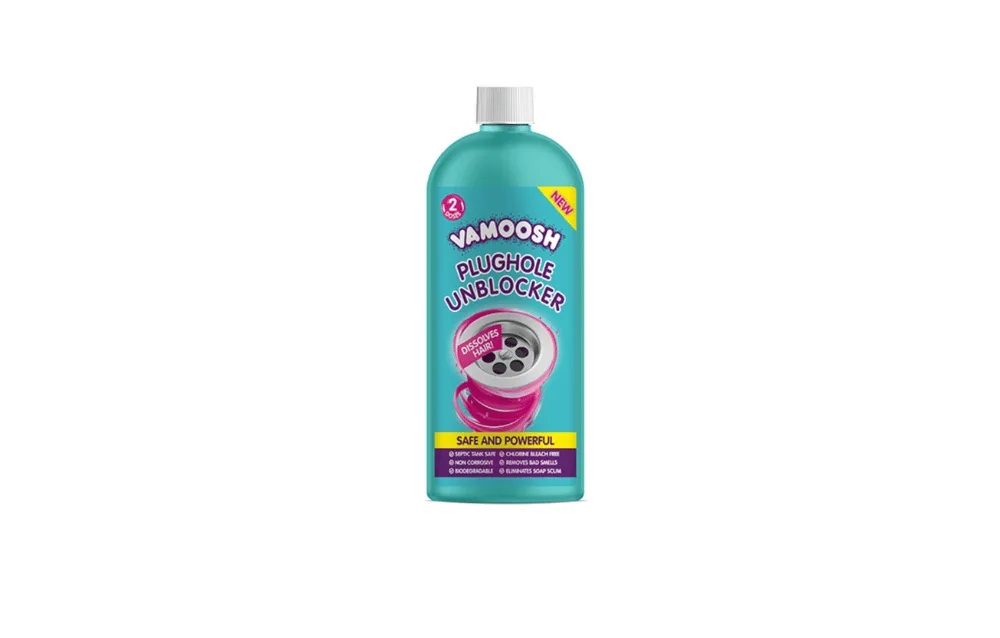 Vamoosh Plughole Unblocker bottle