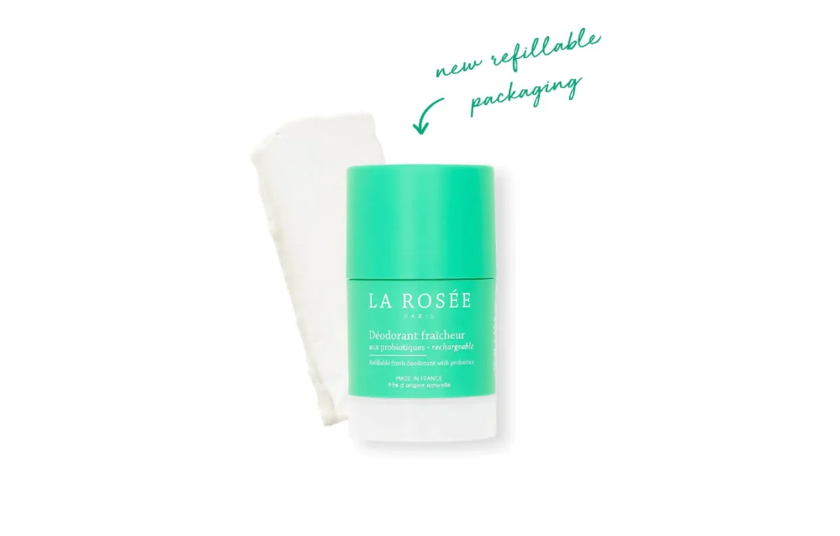 La Rosée refillable probiotic deodorant stick