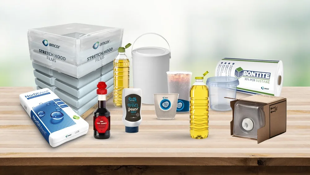 Amcor packaging products display