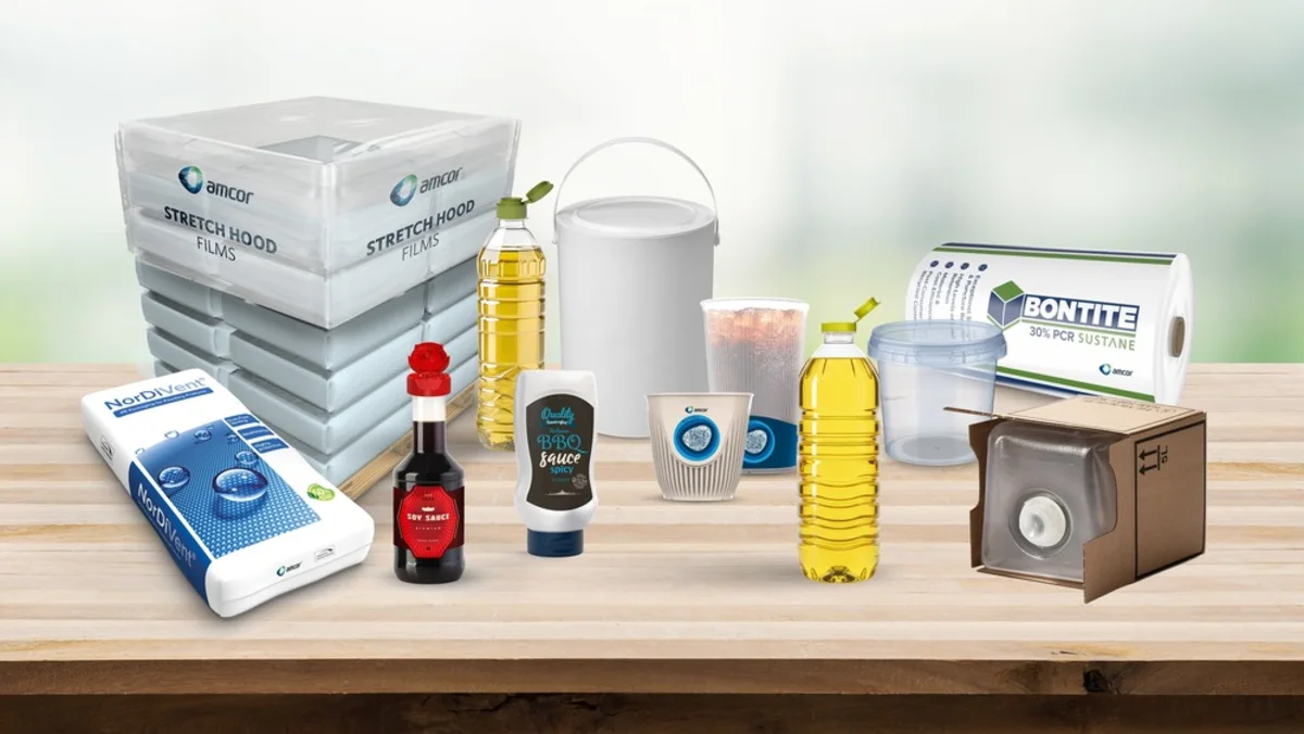 Amcor packaging products display