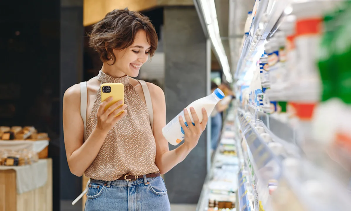 shutterstock consumer shopping dairy product