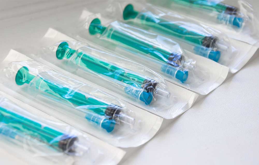 National Target All-Plastic Disposable Syringes