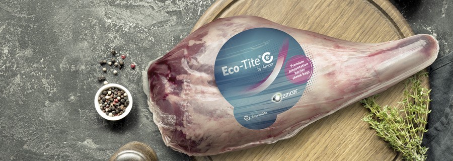 Amcor Eco-Tite R a PVDC-free, recyclable shrink bag for meat