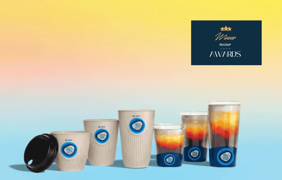 Award-winning recyclable coffee cups