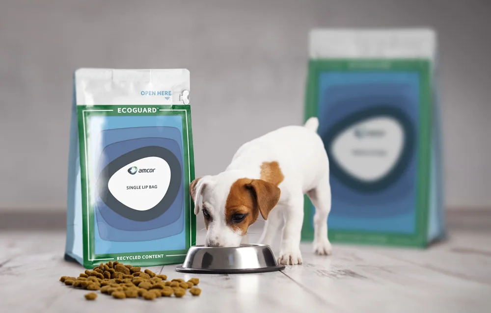 Single lip bags for pet care