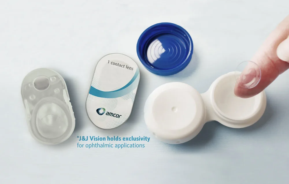 Amcor contact lens lidding