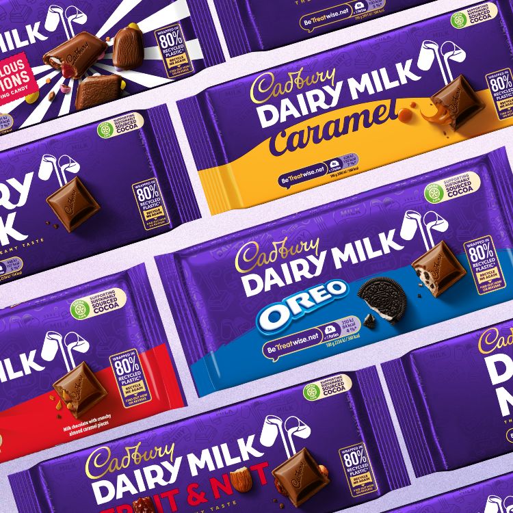 Cadbury Chocolate Shared Bars 80PCR