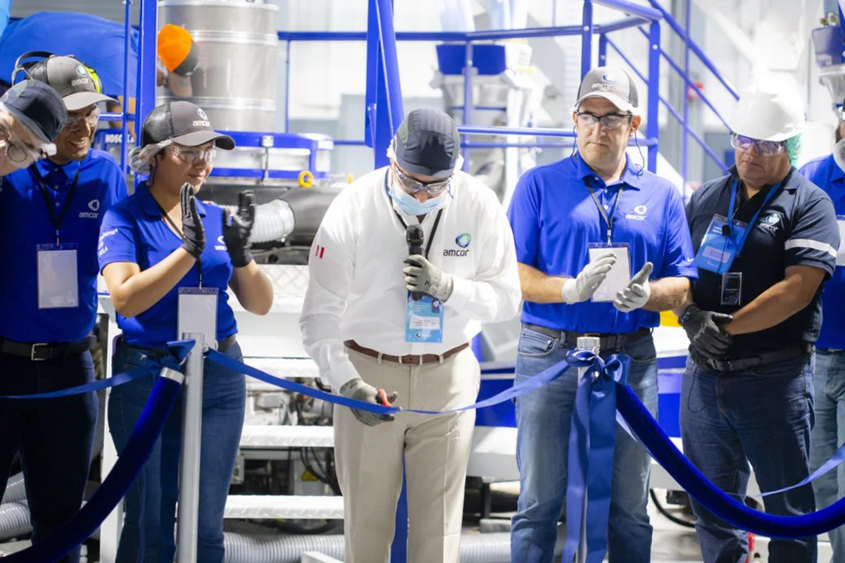 Industrial facility ribbon cutting ceremony