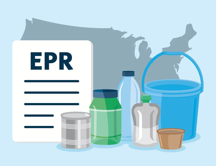 EPR recycling program illustration