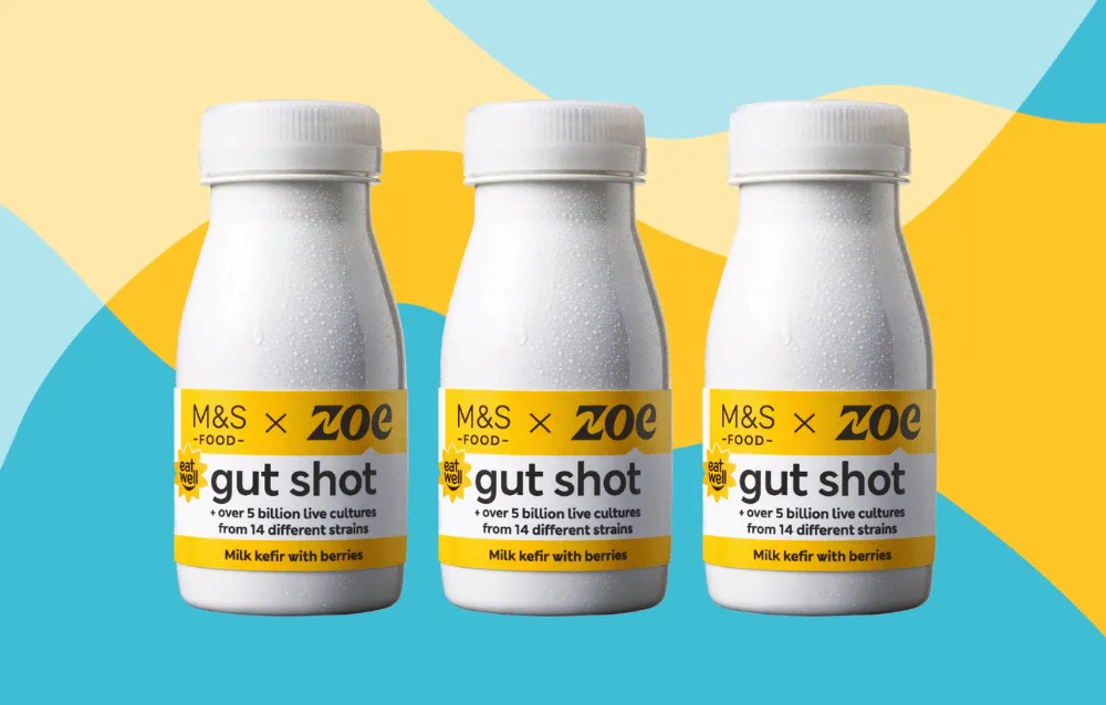 M&S x Zoe Gut Shot bottles