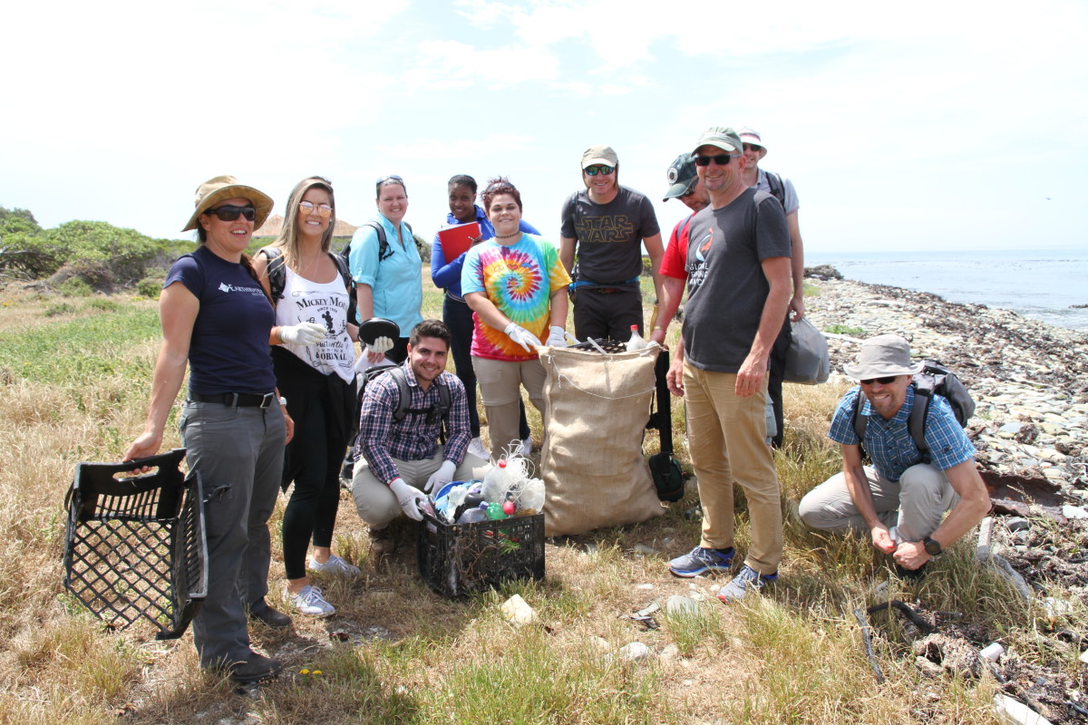 South Africa 2017 Beach cleanup at Robben Island