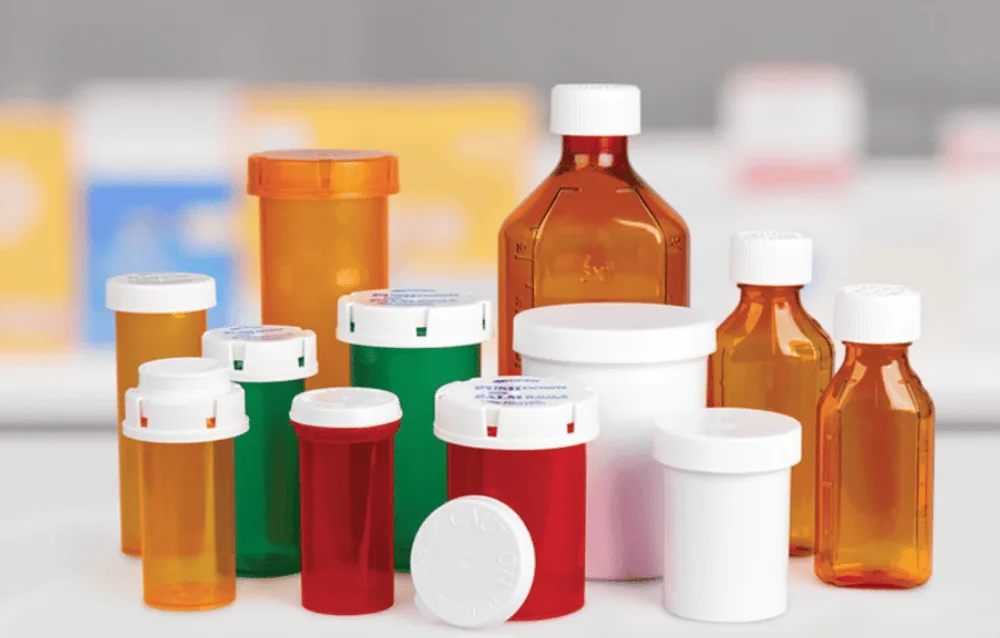 Prescription medication bottles