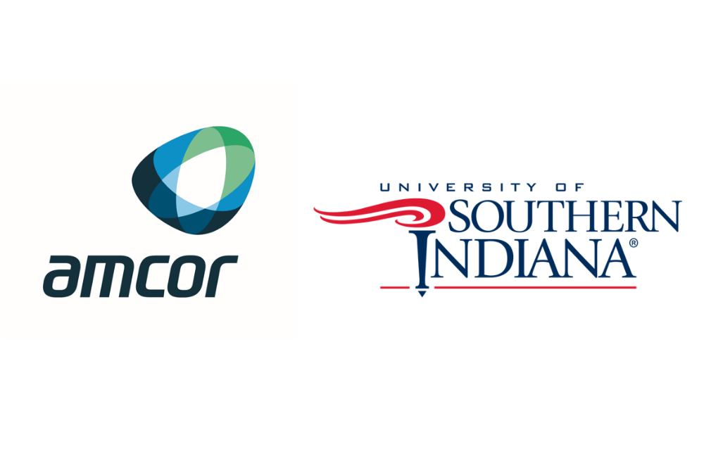 Amcor and University of Southern Indiana logos