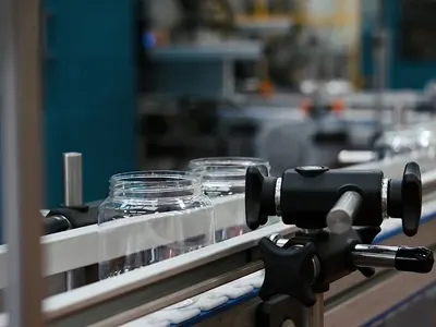 Bottles on the Manufacturing Line