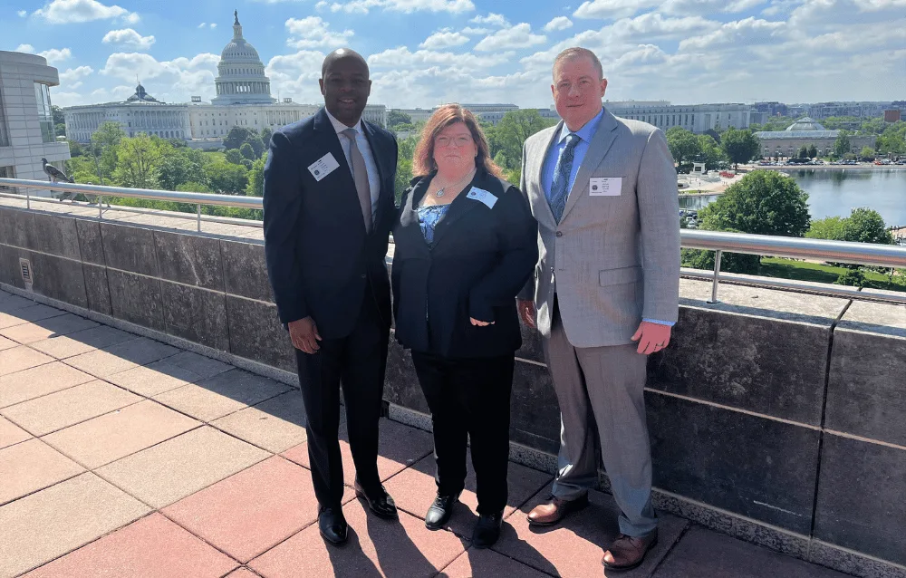 Three professionals in Washington D.C.