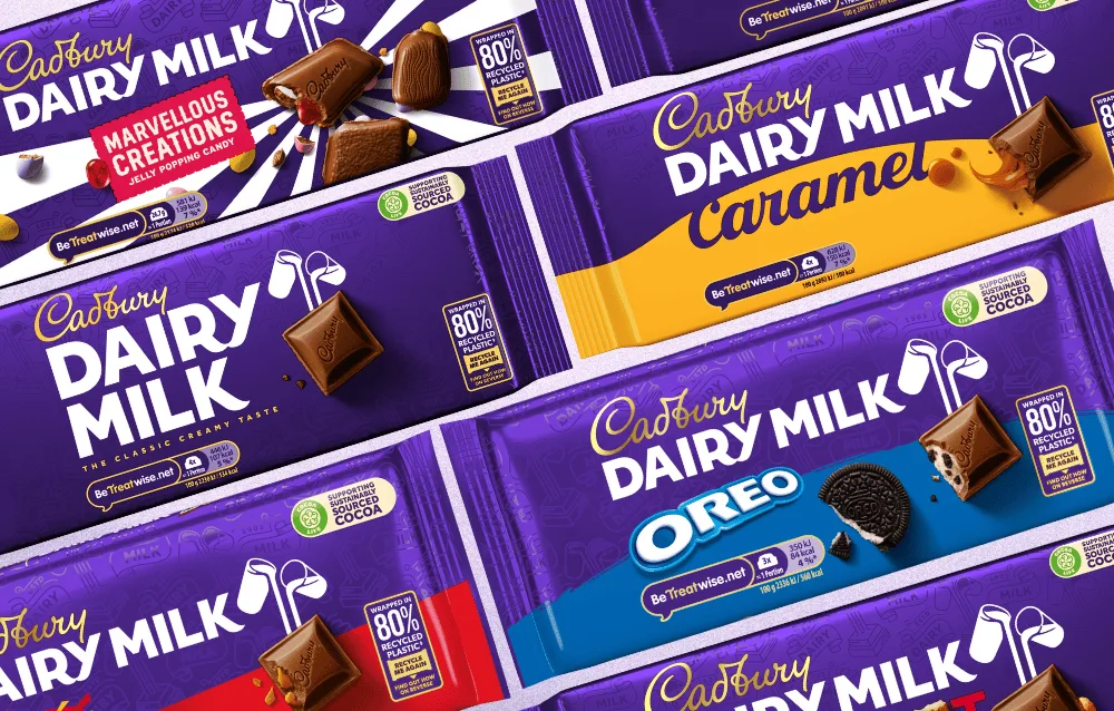 Cadbury Chocolate Shared Bars 80PCR