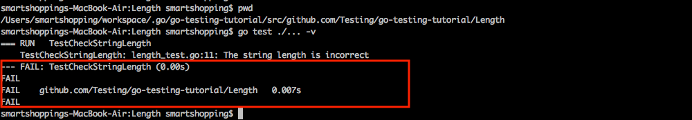 Test result