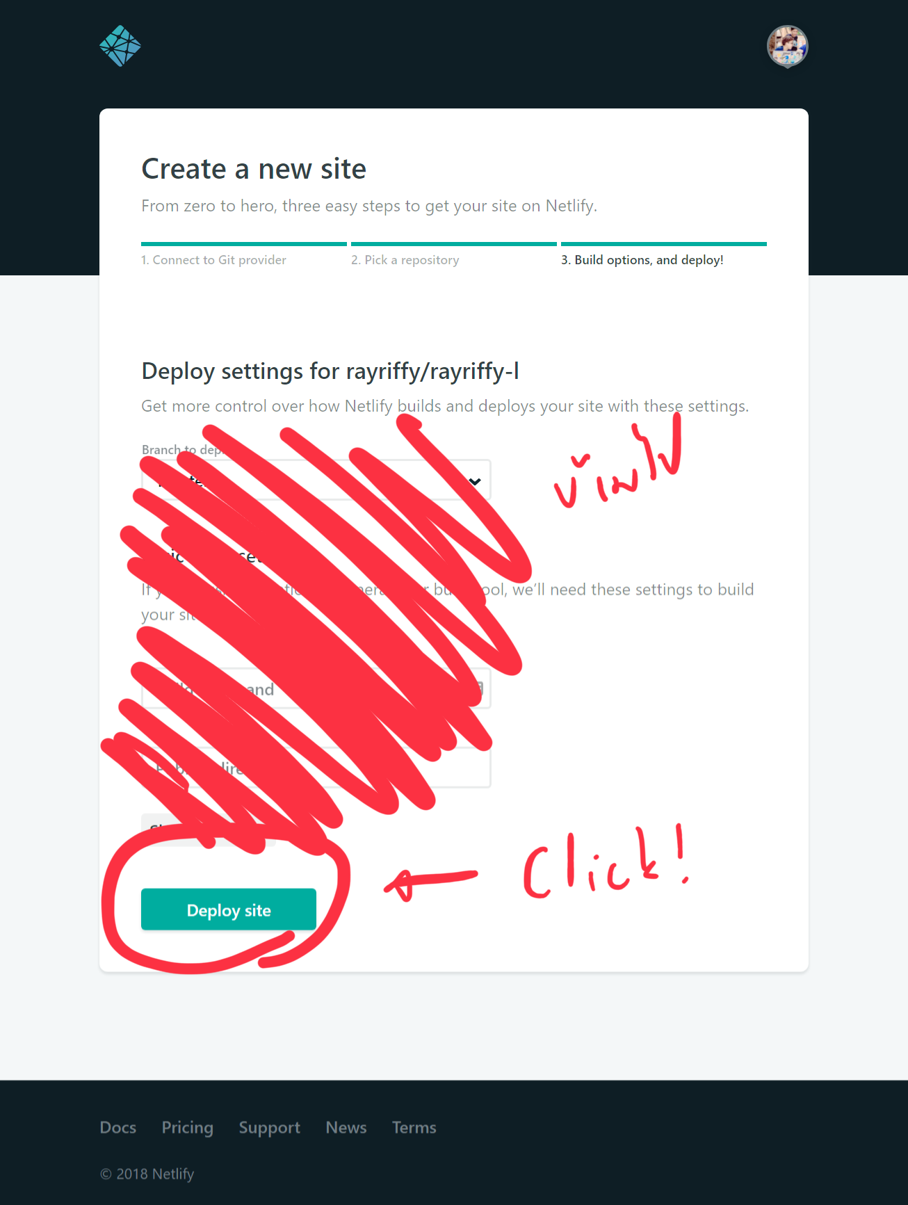 Deploy Settings