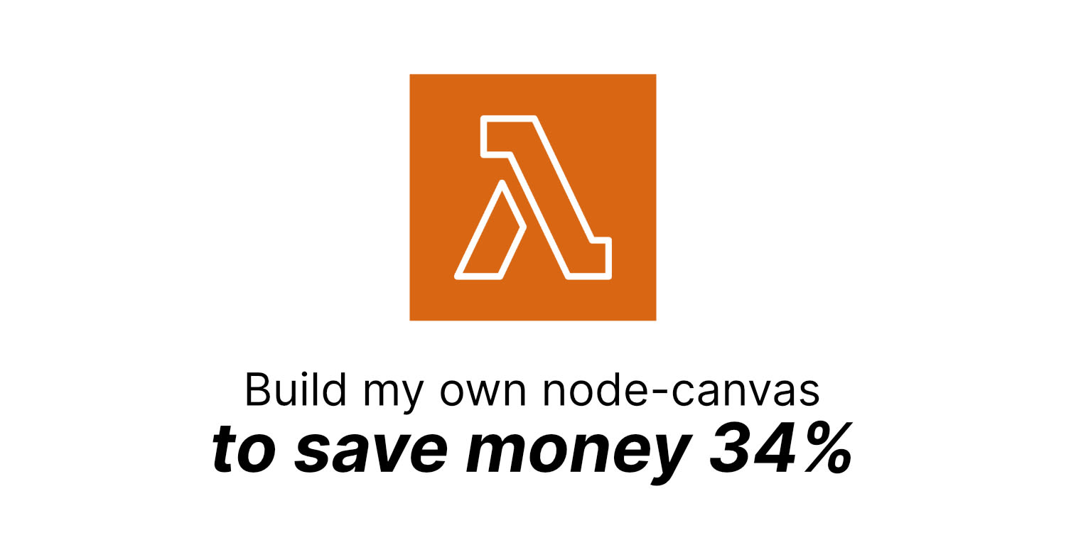 I reduced AWS billing by 30% by building node-canvas for arm64 as a layer