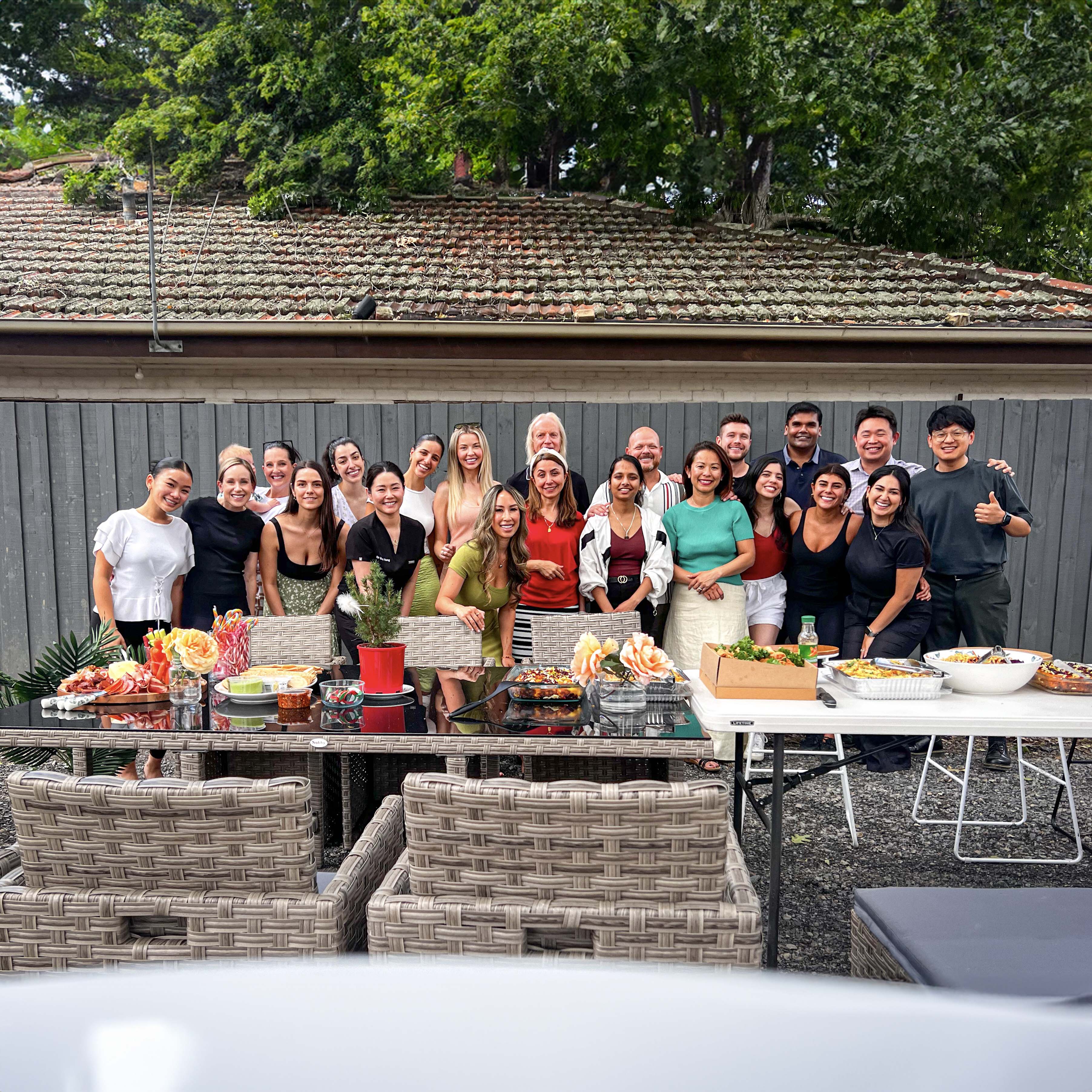 Vogue Dental Studios Melbourne team enjoying lunch together