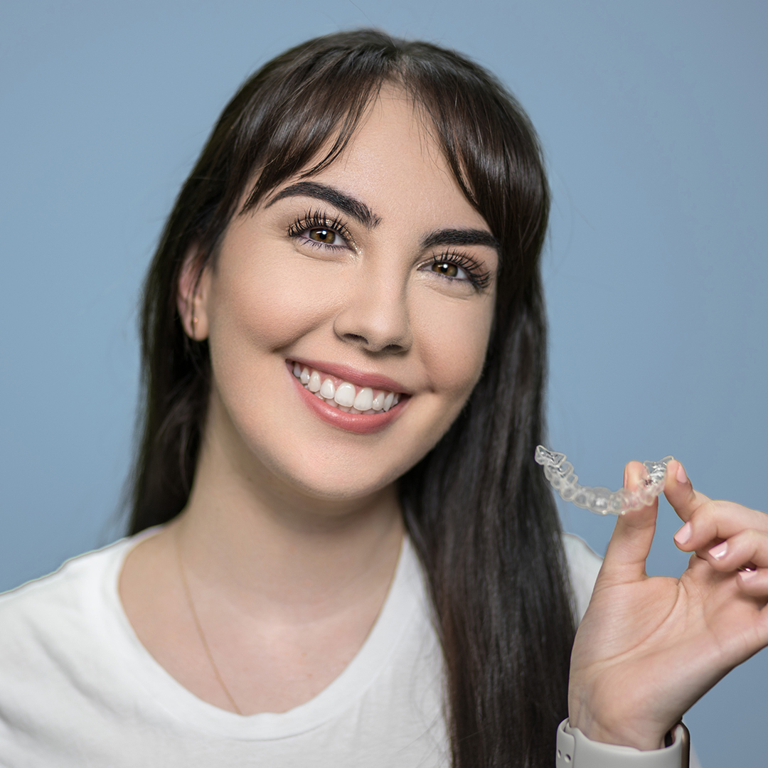 Emily, a Invisalign Teen candidate at Vogue Dental Studios.