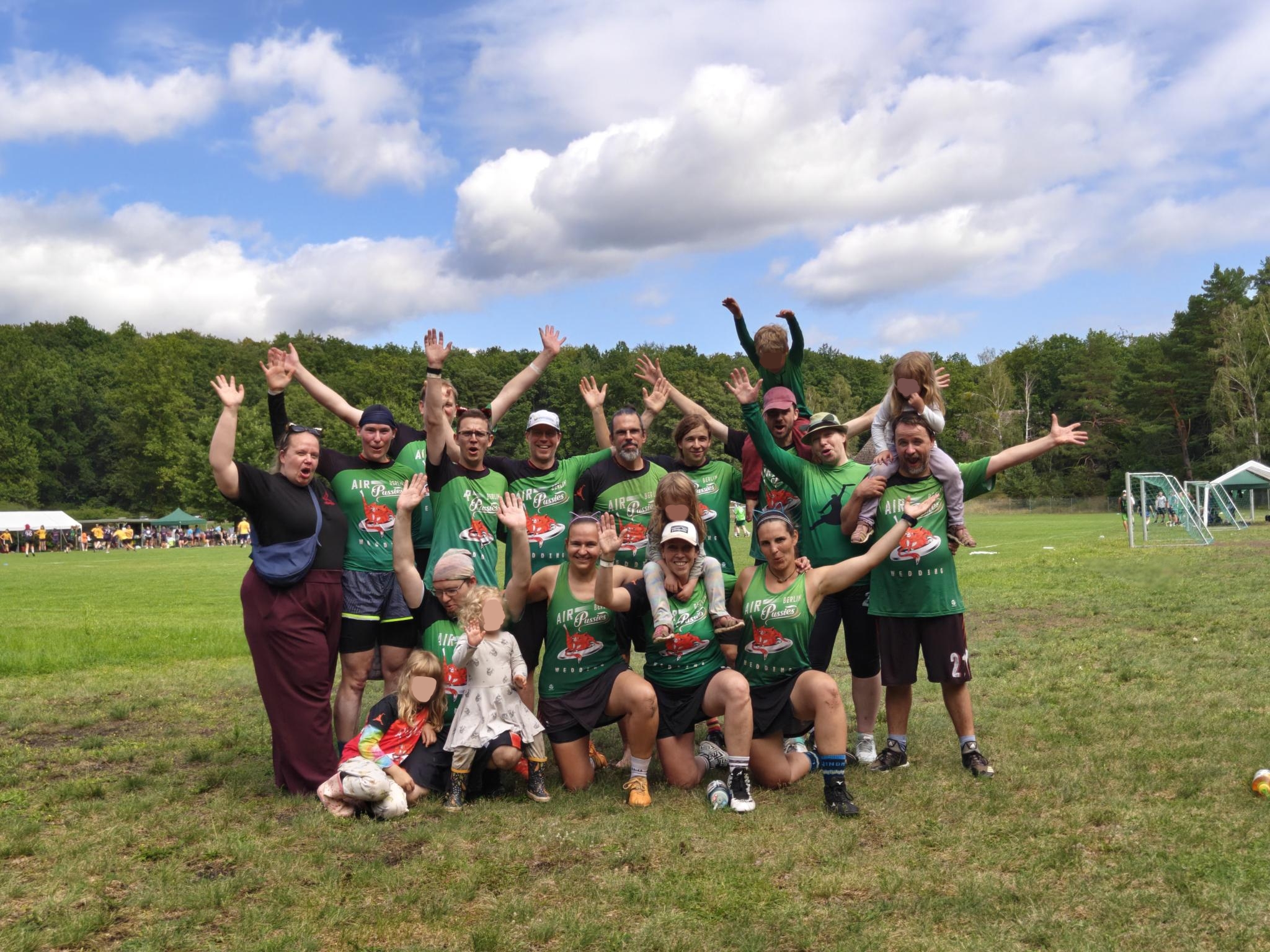 Wäsche Waschen Teamfoto