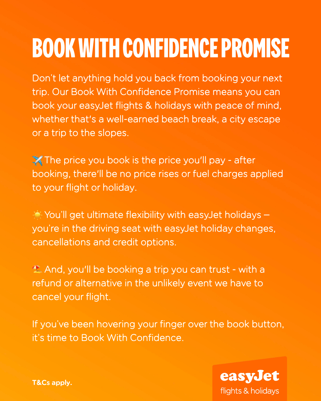 Book with Confidence Promise