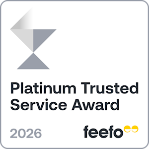 Feefo Platinum Trusted Service Award 2026