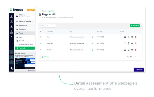 Page Audit Overview